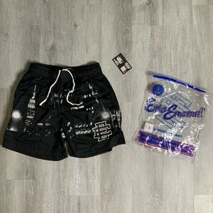 Black And White Eric Emanuel New York EE Shorts